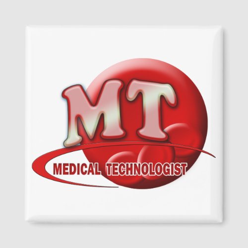 RBC MT LABORATORY SWOOSH LOGO _ MEDICAL TECH MAGNET