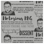 RBG and her quotes Fabric