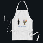 RBG Apron<br><div class="desc">Protect yourself from latke splatter with this RBG-inspired Chanukah apron! All royalties donated to the National Network of Abortion Funds (https://abortionfunds.org/).</div>