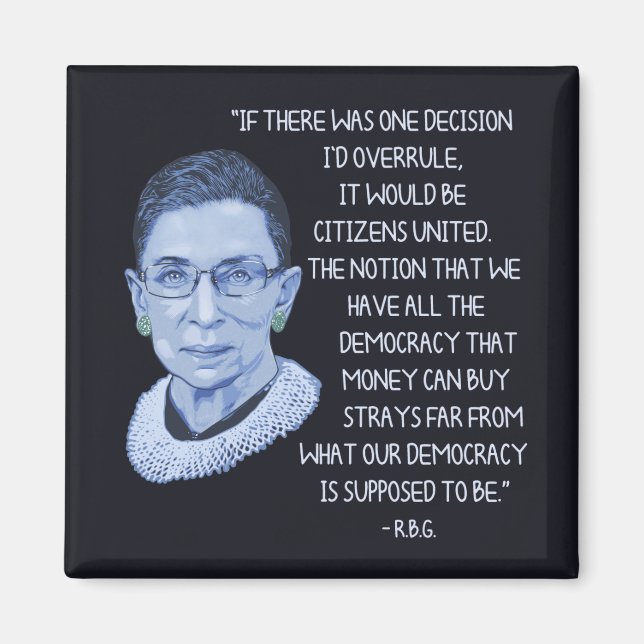 RBG Citizens United Magnet (Front)
