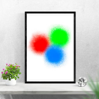 RBG colors WallArt Poster