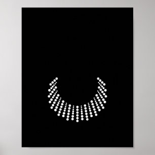 RBG Dissent Necklace Poster Various Sizes