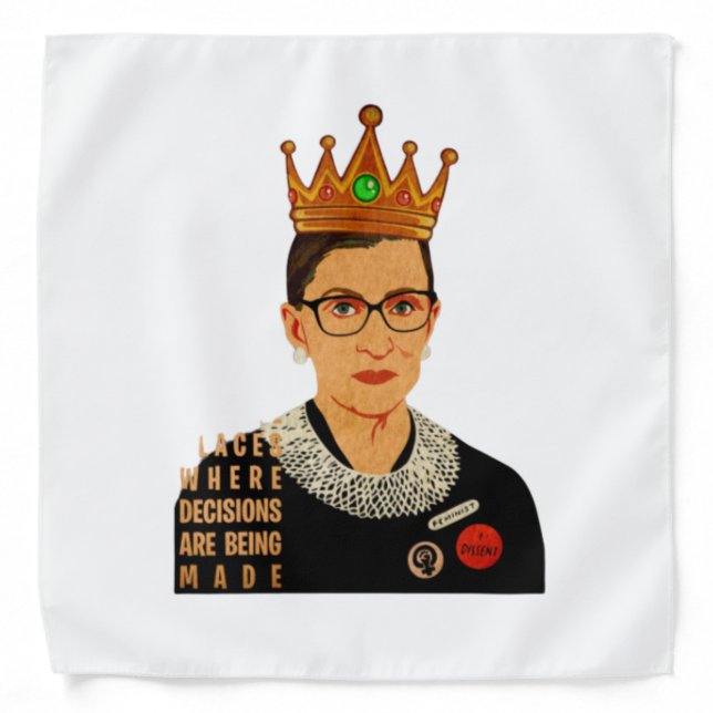 RBG I Dissent Ruth Bader Ginsburg Bandana (Front)