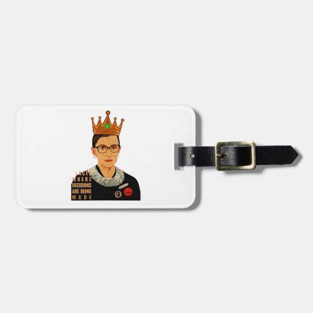 RBG I Dissent Ruth Bader Ginsburg Luggage Tag (Front Horizontal)