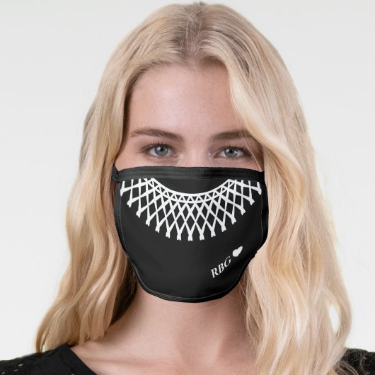 RBG Lace Collar Face Mask (Worn Her)