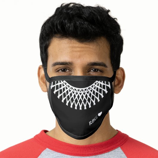 RBG Lace Collar Face Mask (Worn Him)