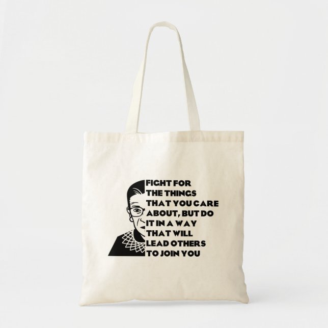 RBG Leadership Quote Tote Bag (Front)