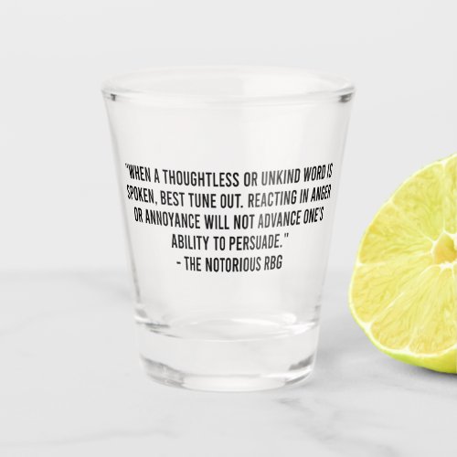 Rbg Mug Rbg Quotes Ruth Bader Ginsburg Shot Glass