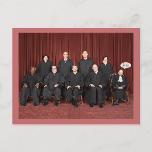 RBG Not With Them Postcard