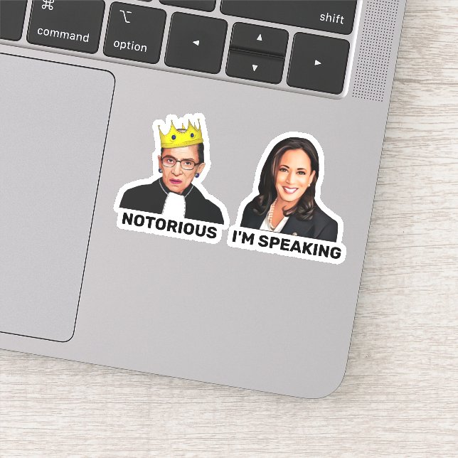 RBG Notorious Kamala Harris I'm Speaking Sticker (Detail)
