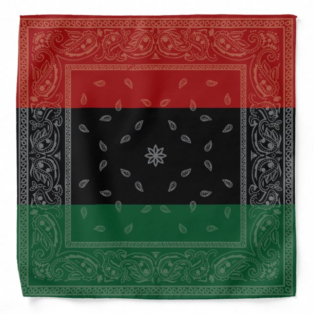 RBG, Pan-African Paisley Bandana (Front)