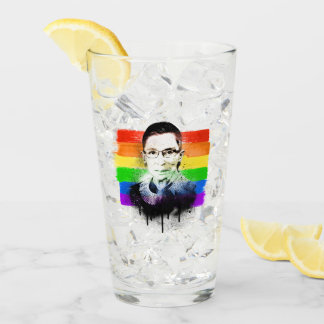 RBG Pride Flag Graffiti Glass