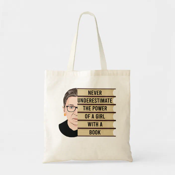 Gift For Her Floral Tote Reusable Bag Feminist Gift Girl Power Tote Bag Tote Bags Feminist Tote Bag Feminism Grocery Bag Book Bag