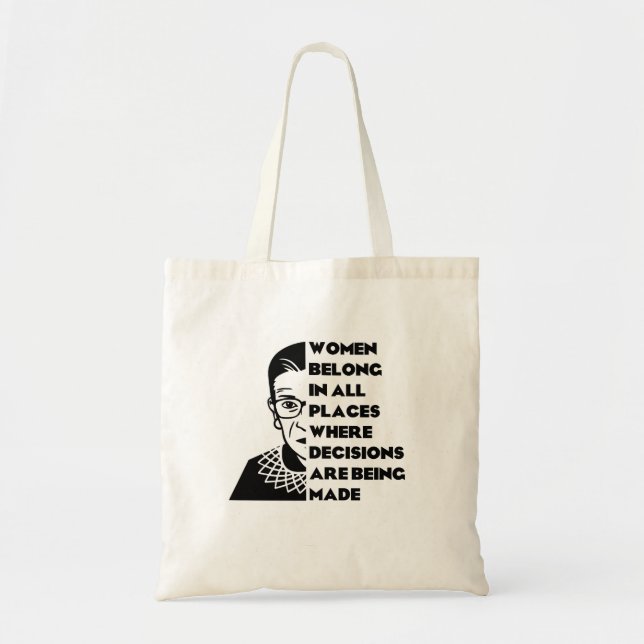 RBG Quote Tote Bag (Front)