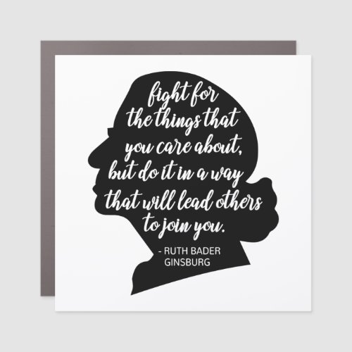 RBG Quotes Ginsburg Quote Ruth Bader Ginsburg Car Magnet
