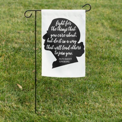 RBG quotes Ginsburg quote Ruth Bader Ginsburg Garden Flag