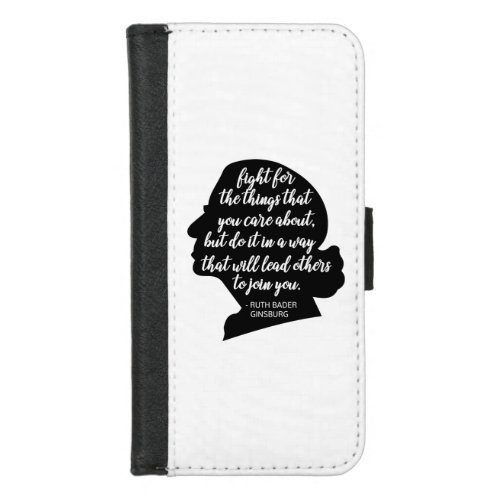 RBG Quotes Ginsburg Quote Ruth Bader Ginsburg iPhone 87 Wallet Case