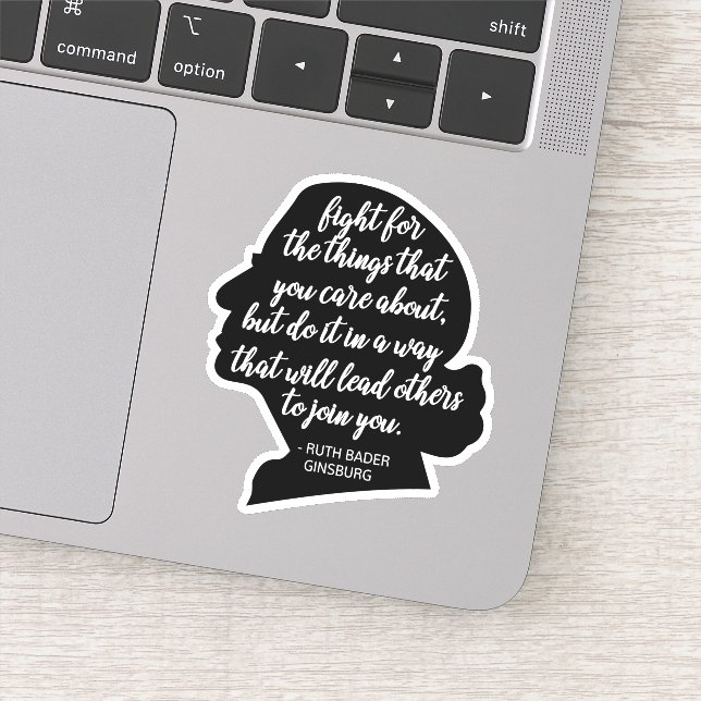 RBG Quotes, Ginsburg Quote, Ruth Bader Ginsburg Sticker (Detail)