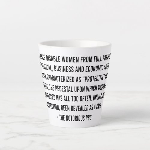Rbg Quotes Rbg Mug Ruth Bader Ginsburg Latte Mug