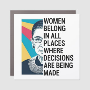 Rbg Quotes, Ruth Bader Ginsburg Quote Car Magnet