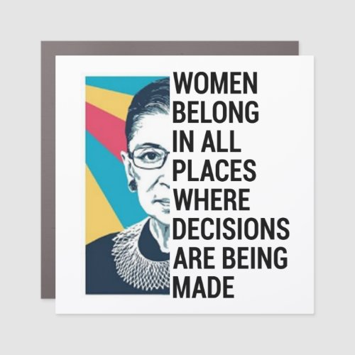 Rbg Quotes Ruth Bader Ginsburg Quote Car Magnet