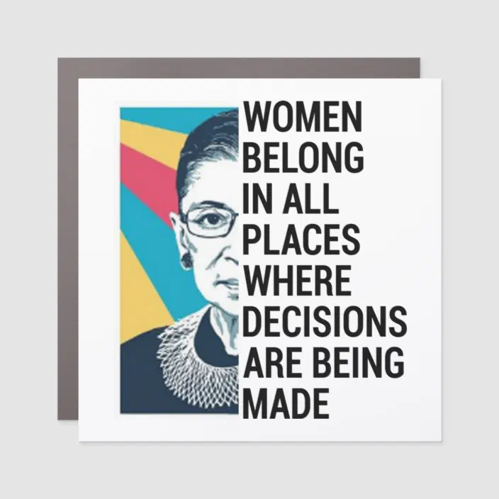 Ruth Bader Ginsburg Quotes Rbg Quotes, Ruth Bader Ginsburg Quote Car Magnet | Zazzle.com