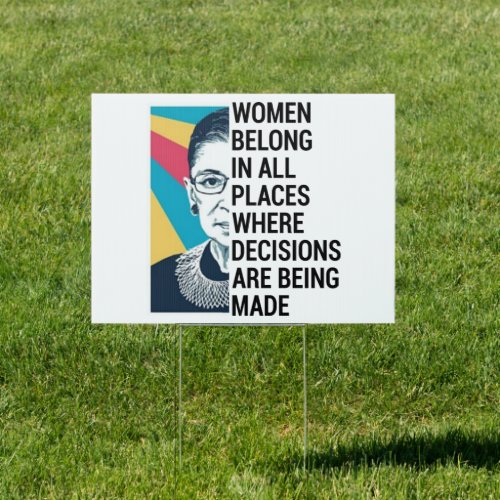 Rbg Quotes Ruth Bader Ginsburg Quote Sign