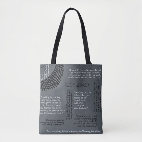 RBG Quotes _ Ruth Bader Ginsburg _ Shoulder Tote