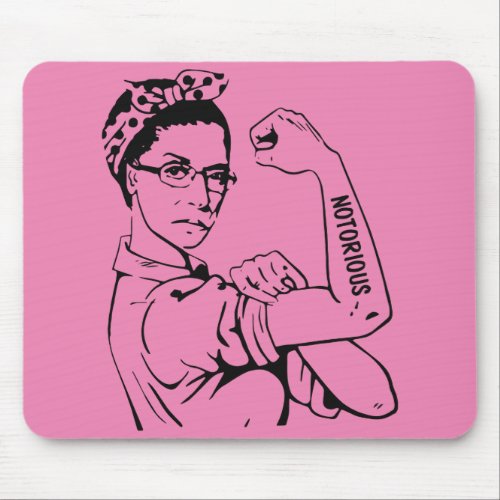 RBGRosie Mash up _ Notorious RBG Mouse Pad