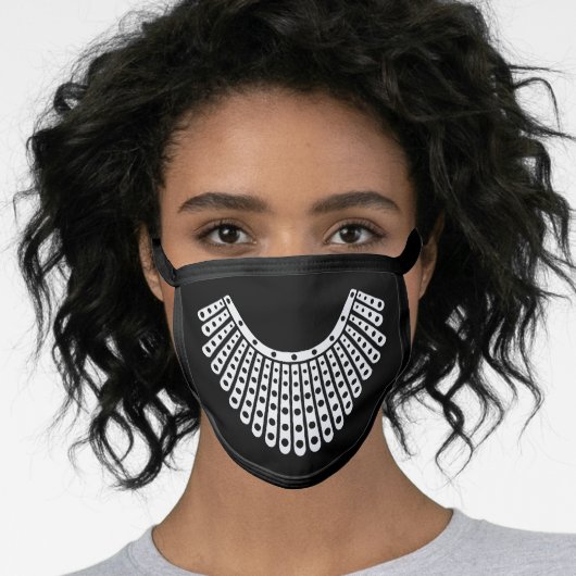 RBG Ruth Bader Ginsburg Dissenting Collar Face Mask (Worn Her)