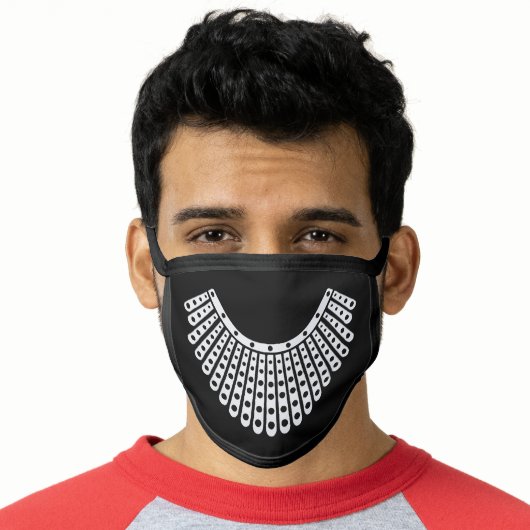 RBG Ruth Bader Ginsburg Dissenting Collar Face Mask (Worn Him)