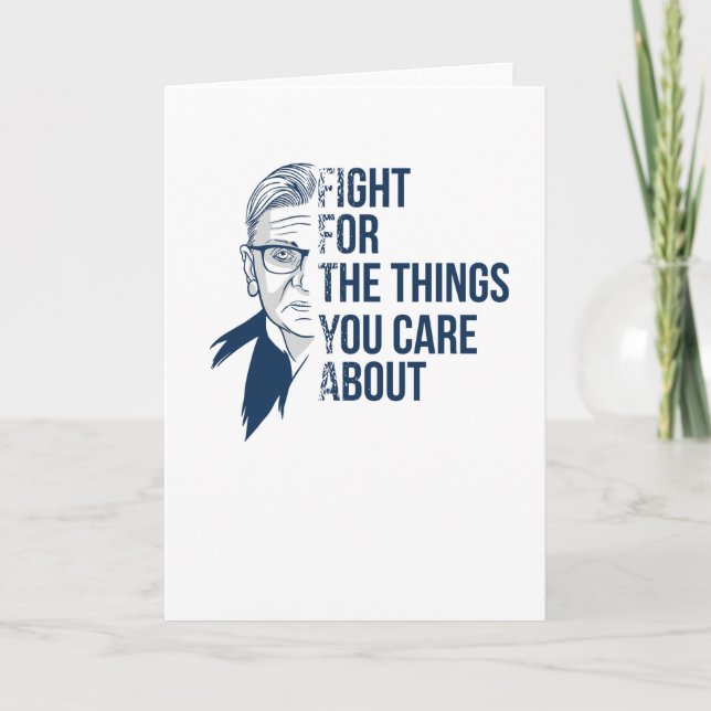 RBG Ruth Bader Ginsburg - Feminism Card (Front)