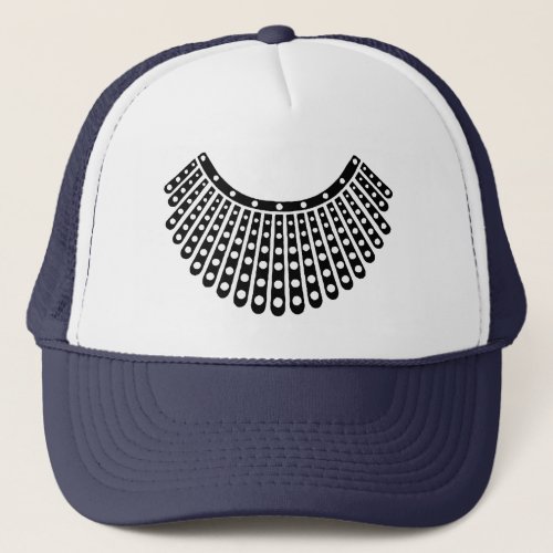 RBG Ruth Bader Ginsburg Glitter Favorite Collar Trucker Hat
