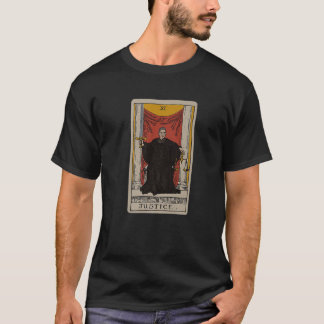 RBG Ruth Bader Ginsburg Justice Tarot Card 11 Retr T-Shirt