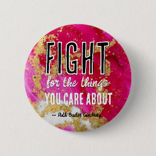 RBG Ruth Bader Ginsburg Quotes Feminist Liberal    Button
