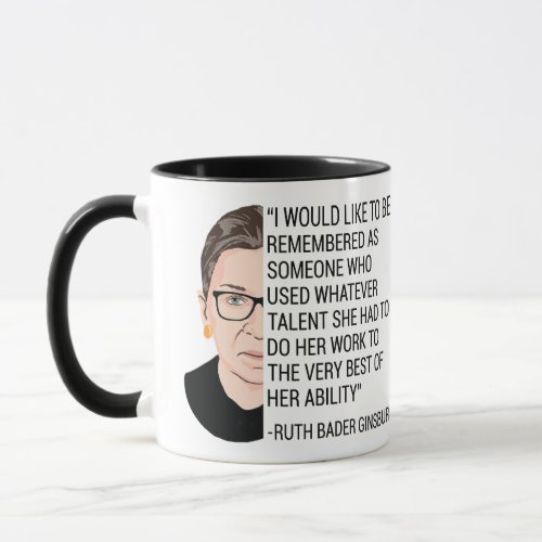 RBG Ruth Bader Ginsburg Tribute RIP Mug