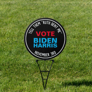 RBG Ruth Sent Me BIDEN HARRIS 2020 Yard Sign