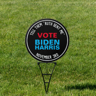 RBG Ruth Sent Me BIDEN HARRIS 2020 Yard Sign