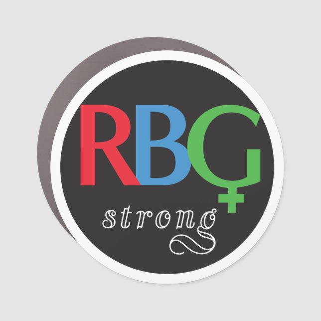 RBG Strong Car Magnet (Front)