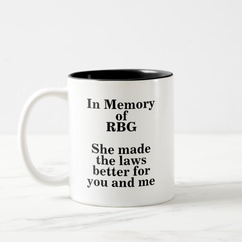 RBG Tribute mug Feminist New York Tough