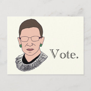 RBG Vote. Holiday Postcard