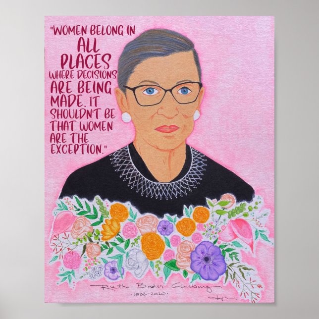 RBG "Women Belong" Poster (Front)