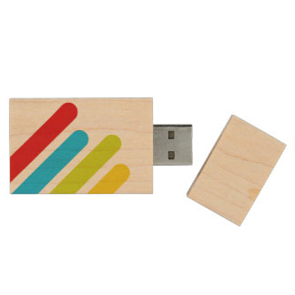 RBGY WOOD FLASH DRIVE