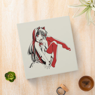 RBP, Neko the Sexy Anime Cat Girl Furry 3 Ring Binder