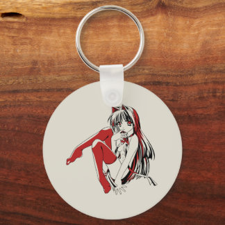 RBP, Neko the Sexy Anime Cat Girl Furry Keychain