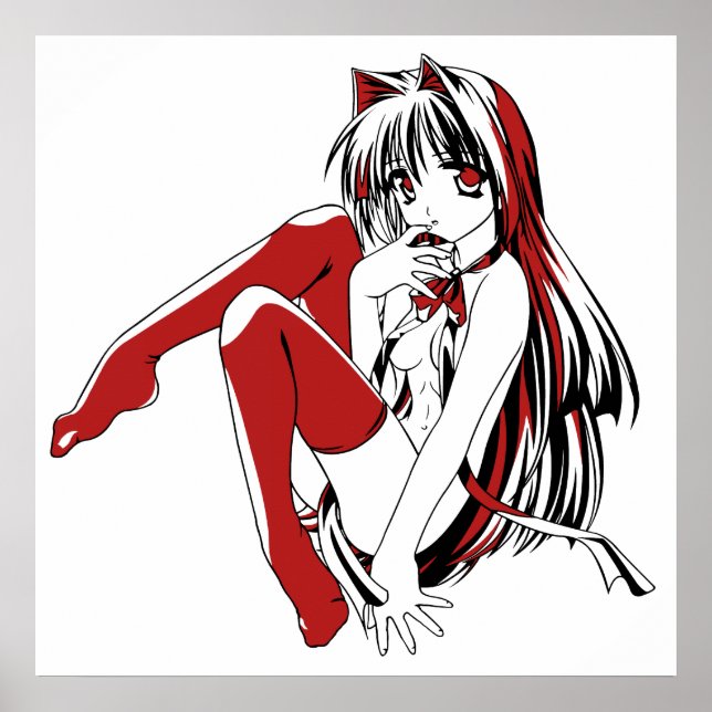RBP, Neko the Sexy Anime Cat Girl Furry  Poster (Front)