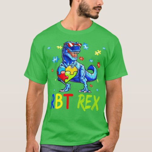 RBT Rex Registered Behavior Technician Autism ABA  T_Shirt