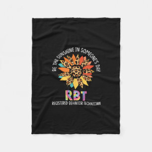 rbt sunflower be the sunshine registered behavior fleece blanket