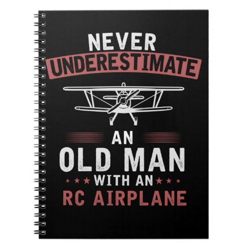 RC Aircraft Dad Funny Pilot Father Notebook