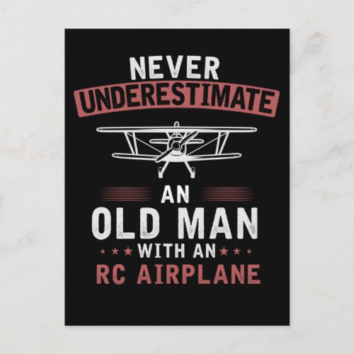 RC Aircraft Dad Funny Pilot Father Postcard